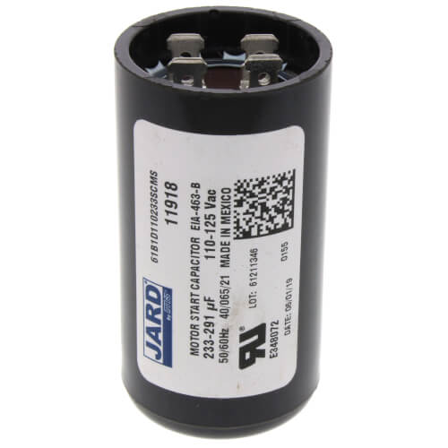 Main product image of 233-292 MFD Round Start Capacitor (110/125V)