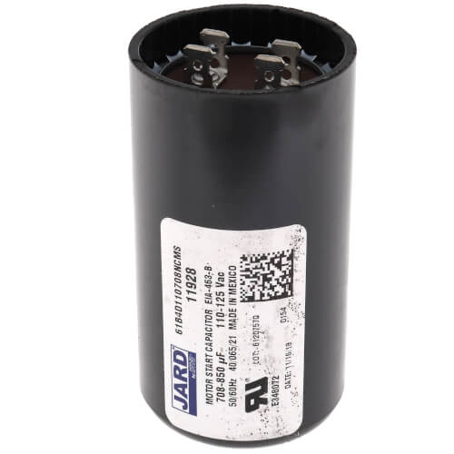 708-850 MFD Round Start Capacitor (110/125V)