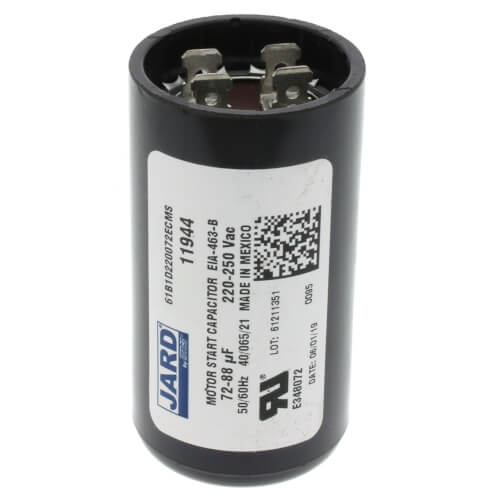Main product image of 72 - 86 MFD Round Start Capacitor (220/250V)