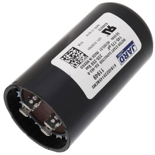 Main product image of 145-175 MFD Round Start Capacitor (220/250V)