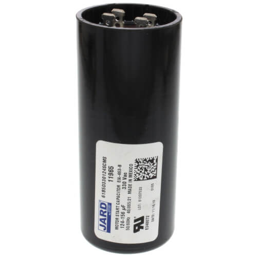 Main product image of 124-156 MFD Round Start Capacitor (330V)