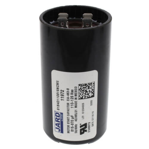 Main product image of 815-970 MFD Round Start Capacitor (110/125V)