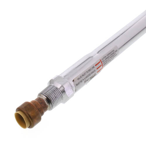 Main product image of 10", 1/2" Pushfit Anti-Siphon Frost-Free Sillcock (Leaded Brass)