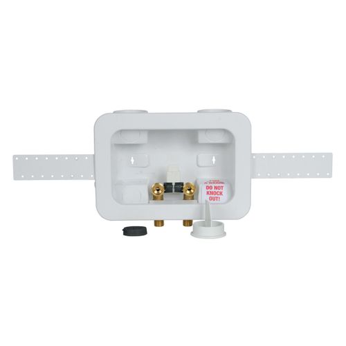 Main product image of 2X4 Washing Machine Outlet Box, Single Lever, Copper, 38200