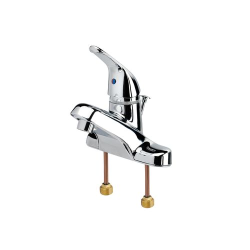 Main product image of Silver Series 4" Center Single Lever Handles Faucet w/ Pop-up Drain, 12-525L