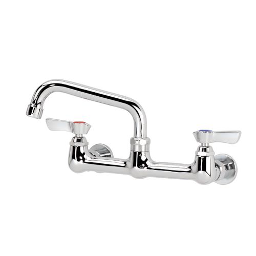 Main product image of Silver Series 8" Center Wall Mount Kitchen Faucet w/ 6" Spout, 12-806L