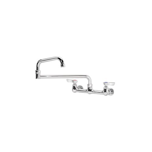 Main product image of Silver Series 8" Center Wall Mount Kitchen Faucet w/ 18" Jointed Spout, 12-818L