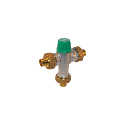 Main product image of 1/2" Thermostatic Mixing Valve 95 to 115°F (Union Sweat) Lead Free