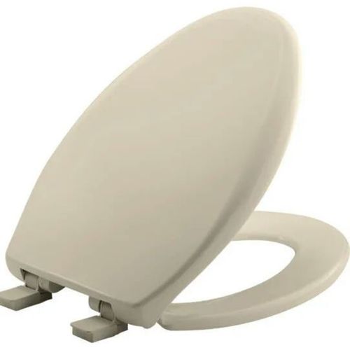 Main product image of Elongated Plastic Toilet Seat, STA-TITE, Whisper Close (Bone)