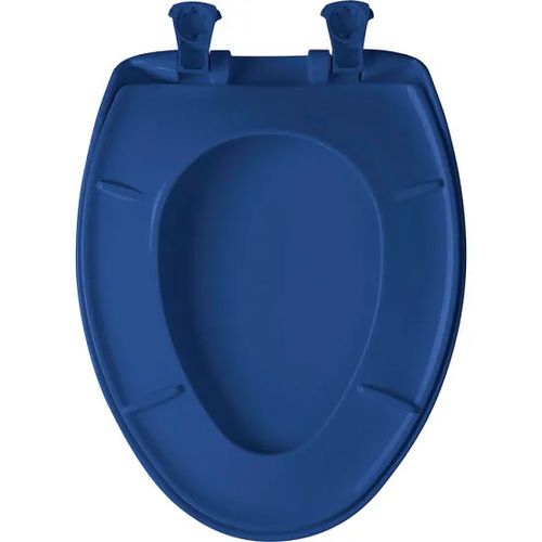 Main product image of Elongated Plastic Toilet Seat, STA-TITE, Easy-Clean, Whisper-Close (Colonial Blue)