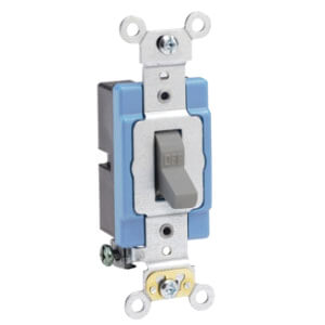 Main product image of Single-Pole, Industrial Grade Toggle Switch, 15A - Gray (120/277V)