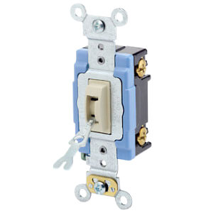 Main product image of Single-Pole AC Quiet Toggle Locking Switch - Ivory (120/277V)
