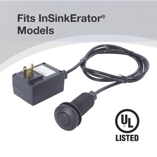 Main product image of Sink Top Mount Air Switch for Garbage Disposals (Matte Black)