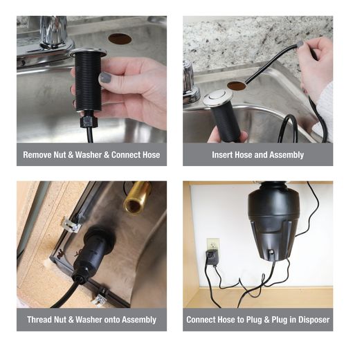 Main product image of Sink Top Mount Air Switch for Garbage Disposals (White)