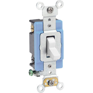 Main product image of 4-Way Industrial Grade Toggle Switch, 15A - White (120/277V)