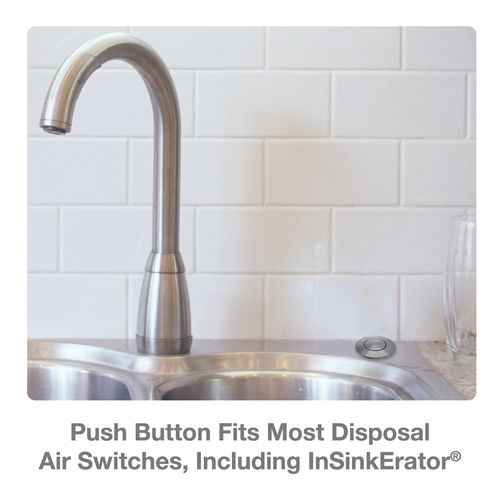 Main product image of Sink Top Mount Air Switch Button for Garbage Disposals (Stainless Steel)