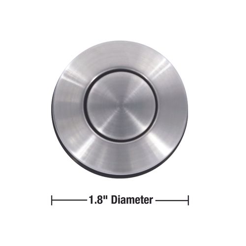 Main product image of Sink Top Mount Air Switch Button for Garbage Disposals (Stainless Steel)