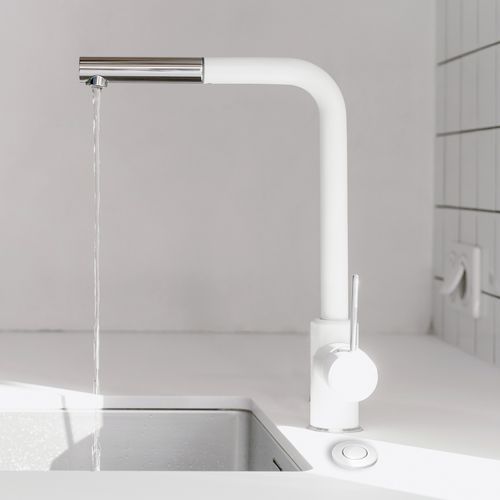Main product image of Sink Top Mount Air Switch Button for Garbage Disposals (White)