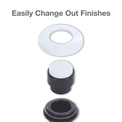 Main product image of Sink Top Mount Air Switch Button for Garbage Disposals (White)