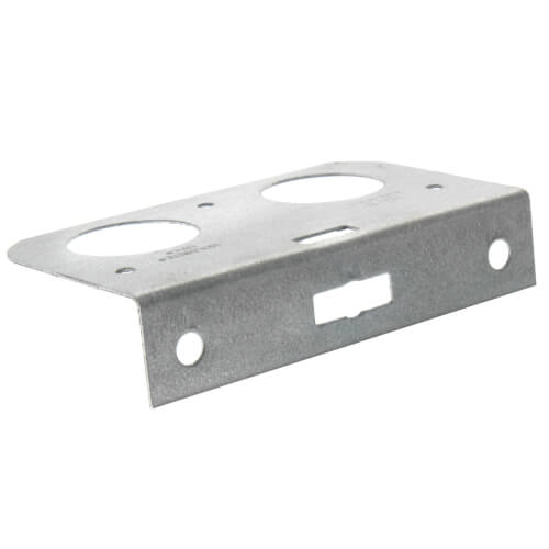 1/2", 3/4", 1" Galvanized Steel Dual Pipe Bracket (5" x 3" x 1")