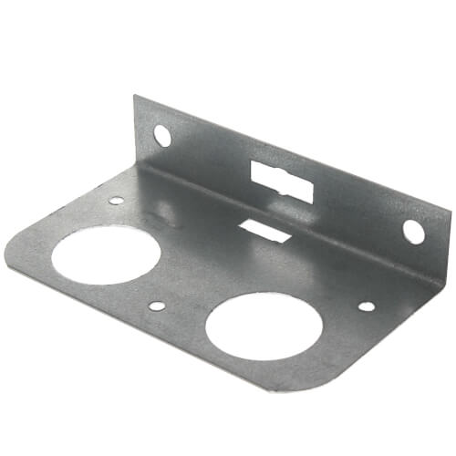 1/2", 3/4", 1" Galvanized Steel Dual Pipe Bracket (5" x 3" x 1")