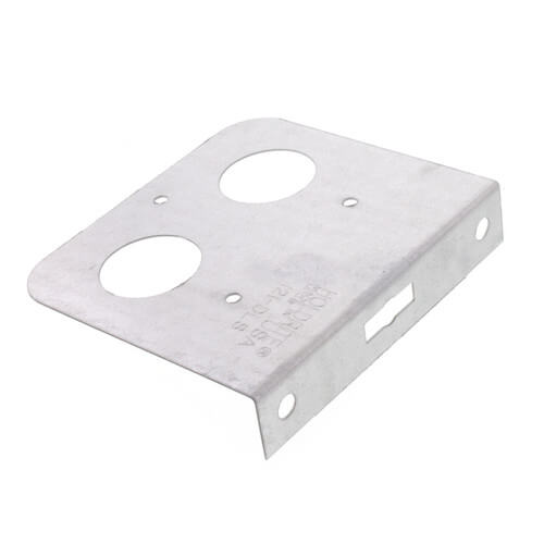 Main product image of 1/2", 3/4", 1" Galvanized Steel Dual Pipe Bracket (5" x 4-1/2" x 1")