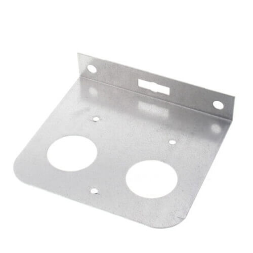 Main product image of 1/2", 3/4", 1" Galvanized Steel Dual Pipe Bracket (5" x 4-1/2" x 1")
