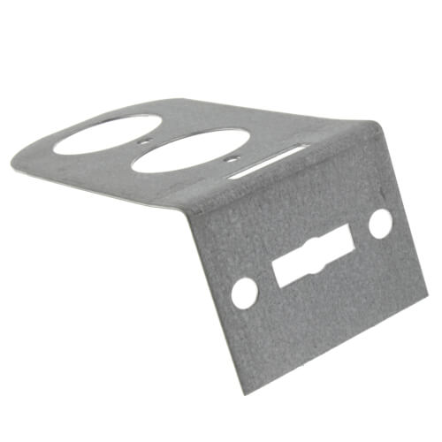 1/2", 3/4", 1" Galvanized Steel Dual Pipe Bracket (5" x 2-1/2" x 1/2")