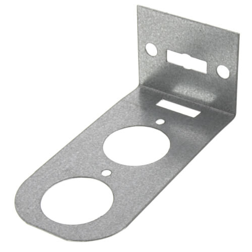 1/2", 3/4", 1" Galvanized Steel Dual Pipe Bracket (5" x 2-1/2" x 1/2")