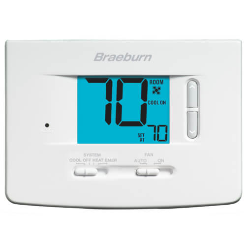 Non-Programmable 2H/2C Thermostat w/ 3" Display