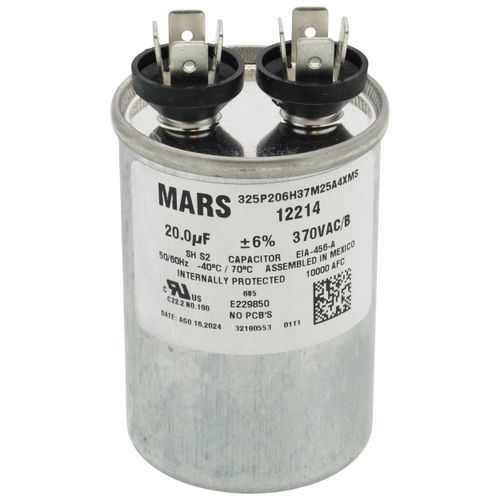 Main product image of 20 MFD Round Run Capacitor (370V)