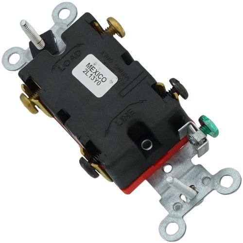 Main product image of Double-Pole Self Grounding Toggle Switch, Industrial Grade, Back & Side Wired - White (120/277V)