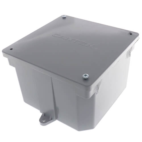 6" X 6" X 4" Sch. 40 PVC Junction Box