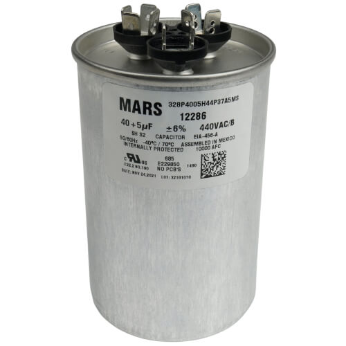 Main product image of 40/5 MFD Round Run Capacitor (440V)