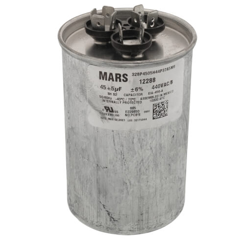 Main product image of 45/5 MFD Round Run Capacitor (440V)