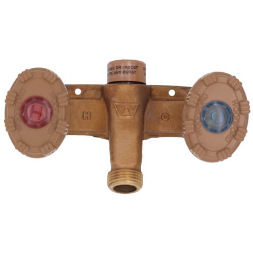 Main product image of Model 122 1/2" PEX Inlet Horizontal Hot & Cold Anti-Siphon Wall Faucet