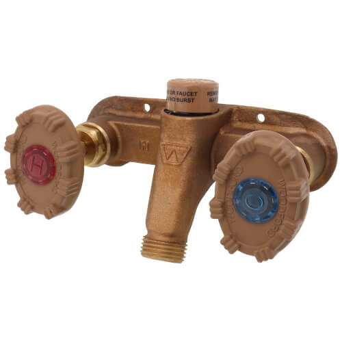 Main product image of Model 122 1/2" PEX Inlet Horizontal Hot & Cold Anti-Siphon Wall Faucet