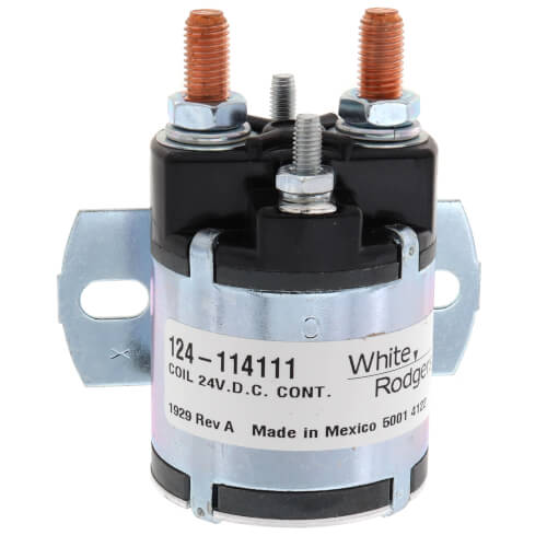 Main product image of Solenoid w/ Continuous Duty, Normally Open Continuous Contact Rating 100 Amps (24 VDC Isolated Coil)