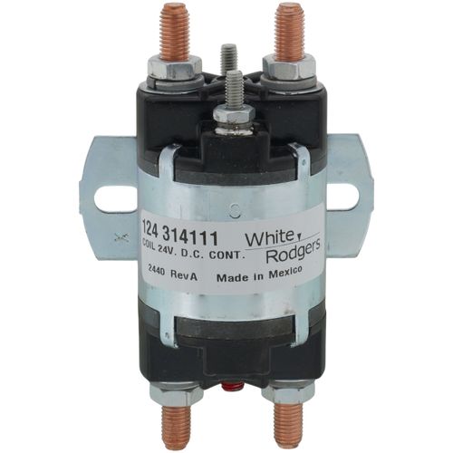 Main product image of Solenoid w/ Continuous Duty, 24 VDC Isolated Coil, Normally Open, Contact Rating 100 Amps