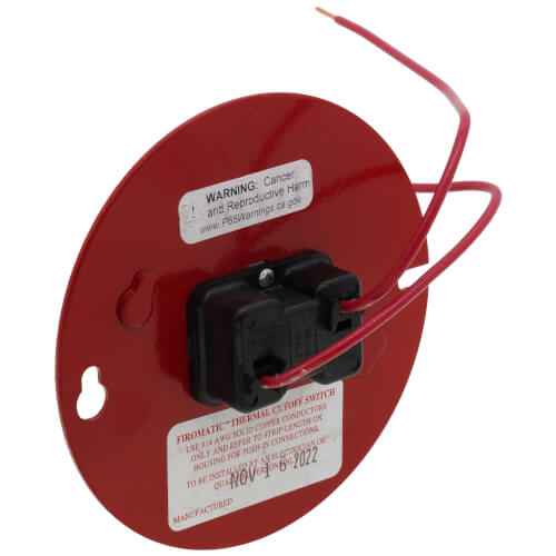 12527 Firomatic 12527 Thermal Switch for 4" Round/Octagon Junction Box