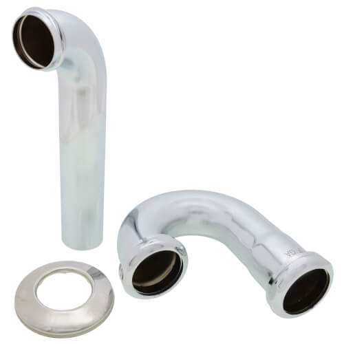 Main product image of 1-1/2" Chrome Plated Brass P-Trap, 17 GA L/CO