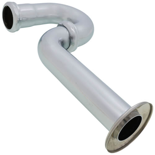 Main product image of 1-1/2" Chrome Plated Brass P-Trap, 17 GA L/CO
