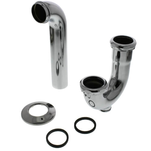 Main product image of 1-1/2" Chrome Plated Brass P-Trap, 17 GA W/CO