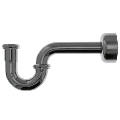 Main product image of 1-1/4" Chrome Plated Brass P-Trap w/Box Escutcheon, 17 GA L/CO