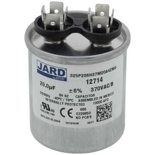 Main product image of 20 MFD Round Run Capacitor (370V)