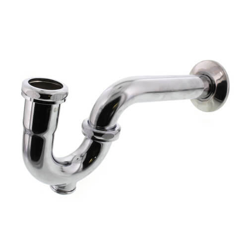 Main product image of 1-1/4" Chrome Plated Brass P-Trap, 17 GA W/CO