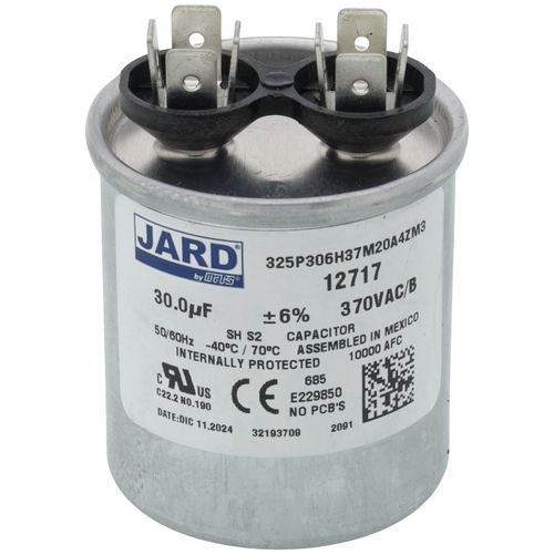 Main product image of 30 MFD Round Run Capacitor (370V)
