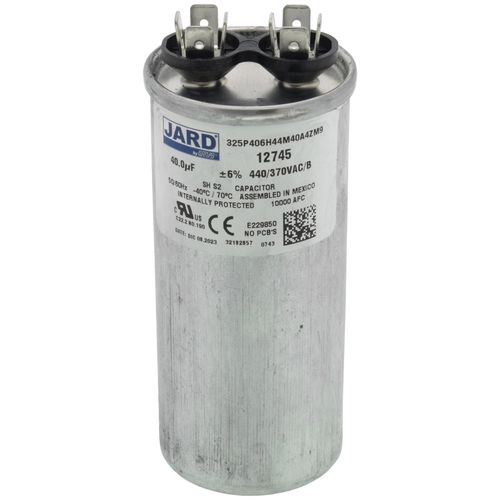 40 MFD Round Run Capacitor (440V)