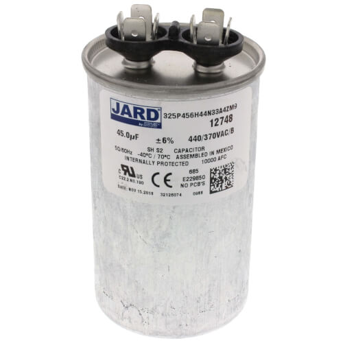 12748 - Jard 12748 - 45 MFD Round Run Capacitor (440V)