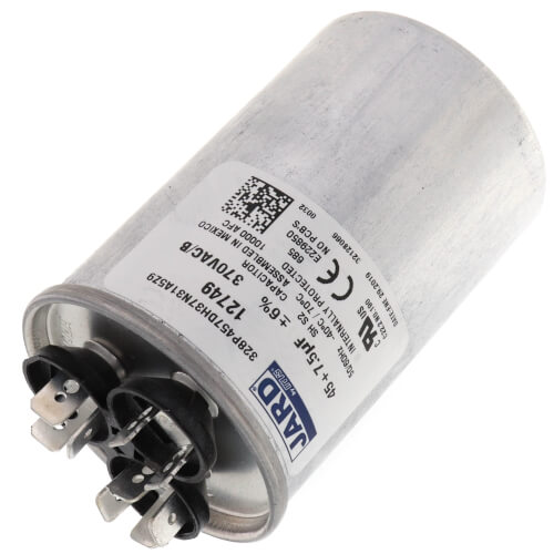 Main product image of 45/7.5 MFD Round Run Capacitor (370V)